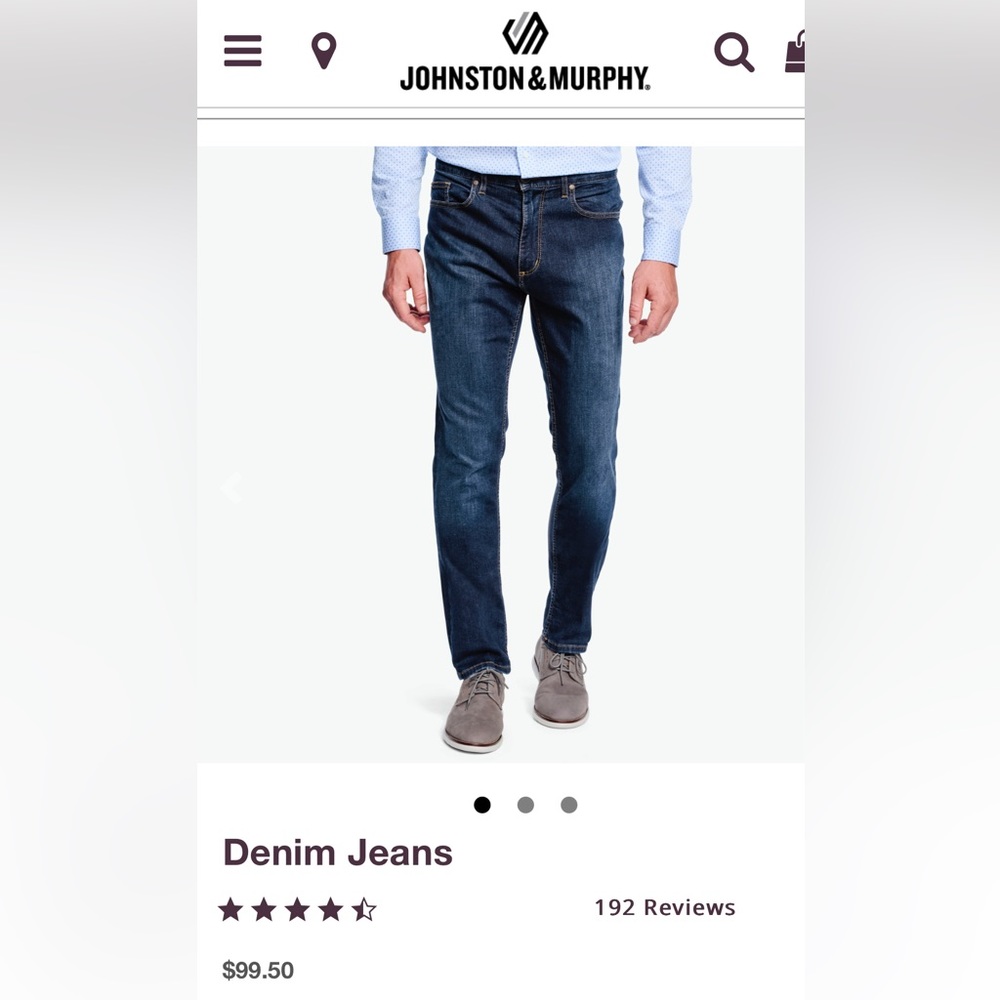 Men’s Johnson & Murphy Jeans - 32” x 32” / NWOT - Picture 3 of 10